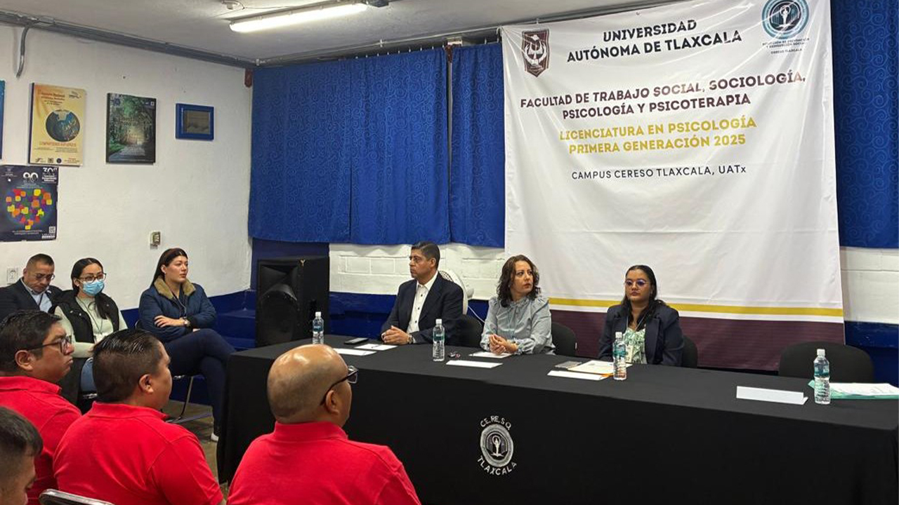 Fomenta la UATx educación continua  entre sus estudiantes del Cereso de Tlaxcala