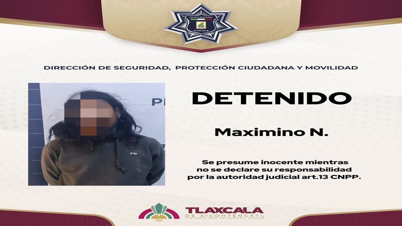 Coordinación entre vecinos de Tizatlán y policía capitalina permite una detención oportuna en tiempo récord