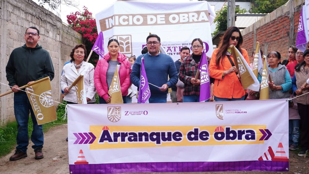 Se avanza con obras más en la segunda sección de Zacatelco.