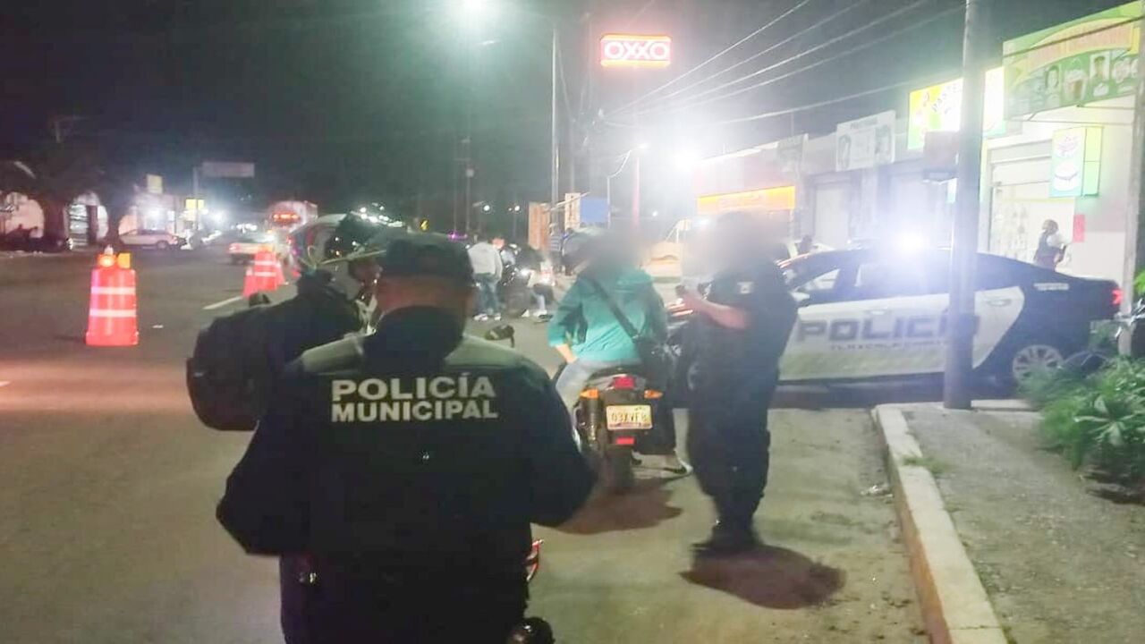 Policía capitalina y del estado realizan operativo conjunto para inhibir robo de vehículos en acuitlapilco