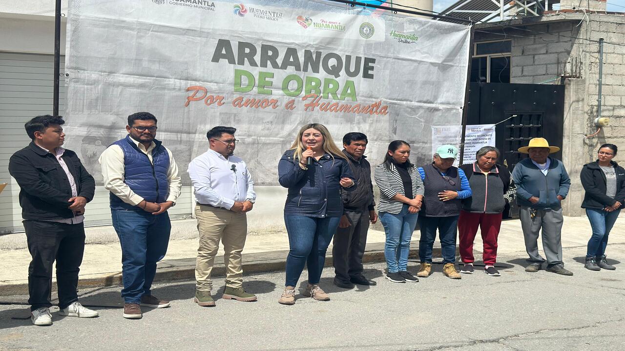 En Huamantla se siguen impulsando obras en beneficio de todos