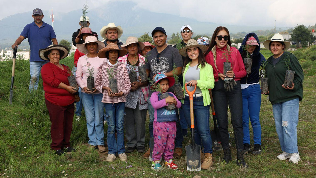 Huamantla concluye con éxito las jornadas de reforestación comunitaria 2025