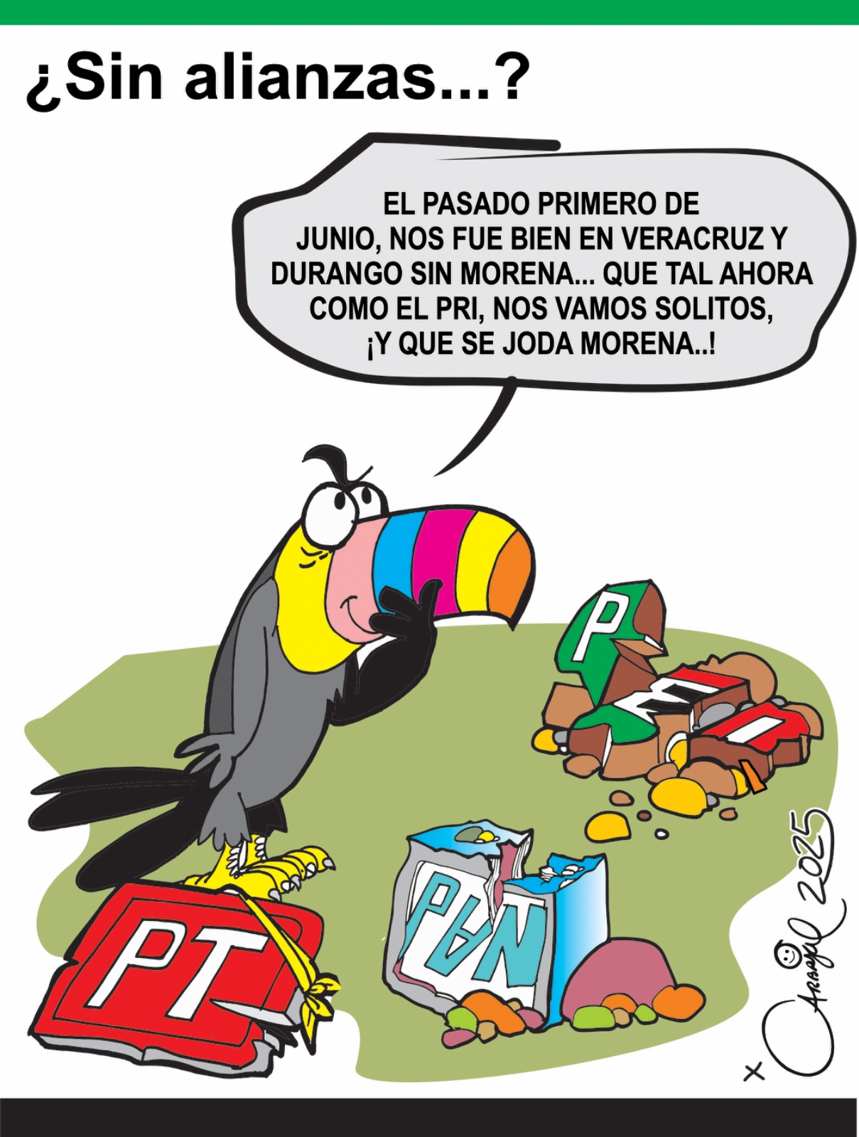 ¿Sin alianzas...?