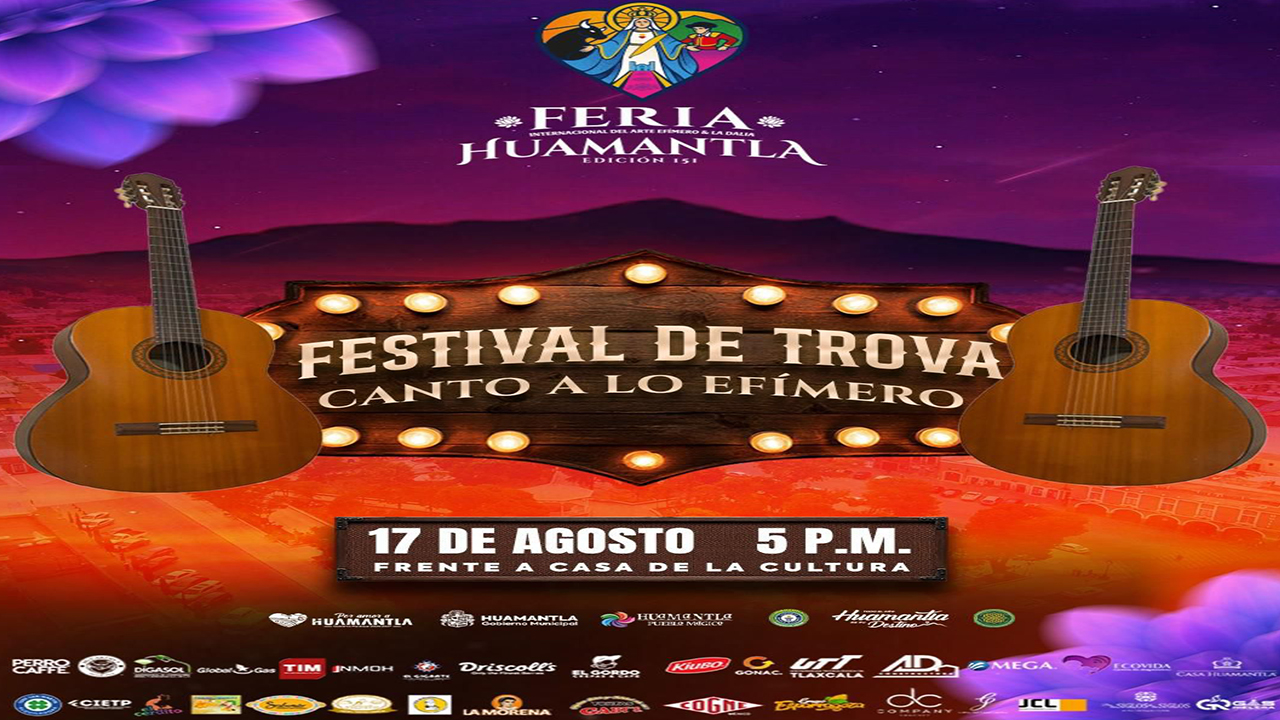 La trova llega a la Feria de Huamantla 2025 con el festival “Canto a lo Efímero”