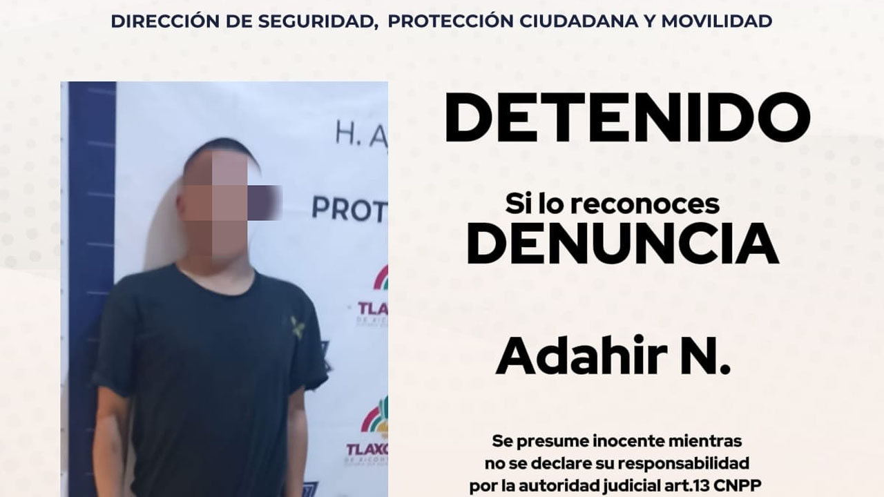 Policía municipal de Tlaxcala saca de las calles a exhibicionista