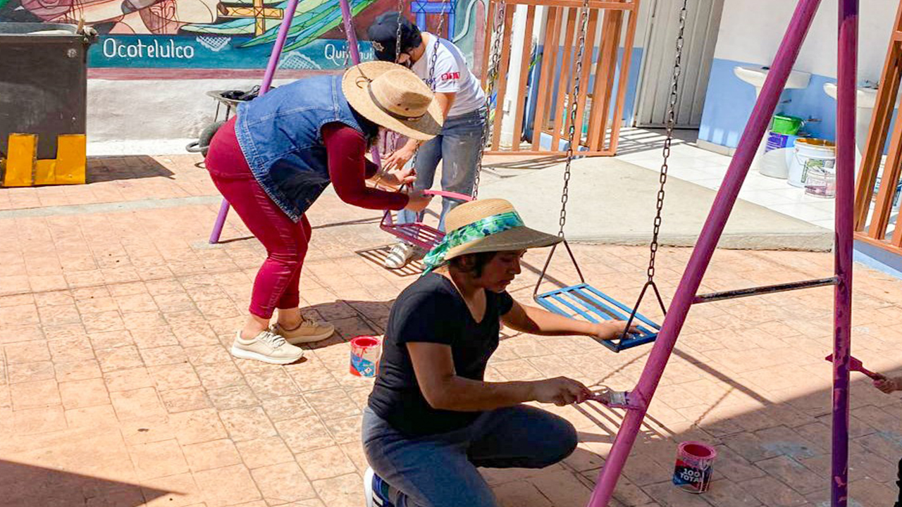 Con proximidad social el ayuntamiento de Tlaxcala rescata espacios públicos para el disfrute familiar y la paz social