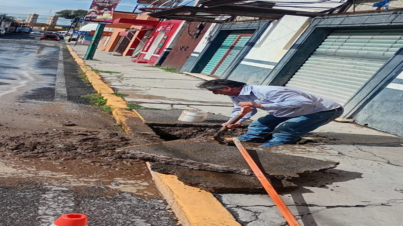 CAPAMH mantiene trabajos de reparación de fugas durante la temporada de feria