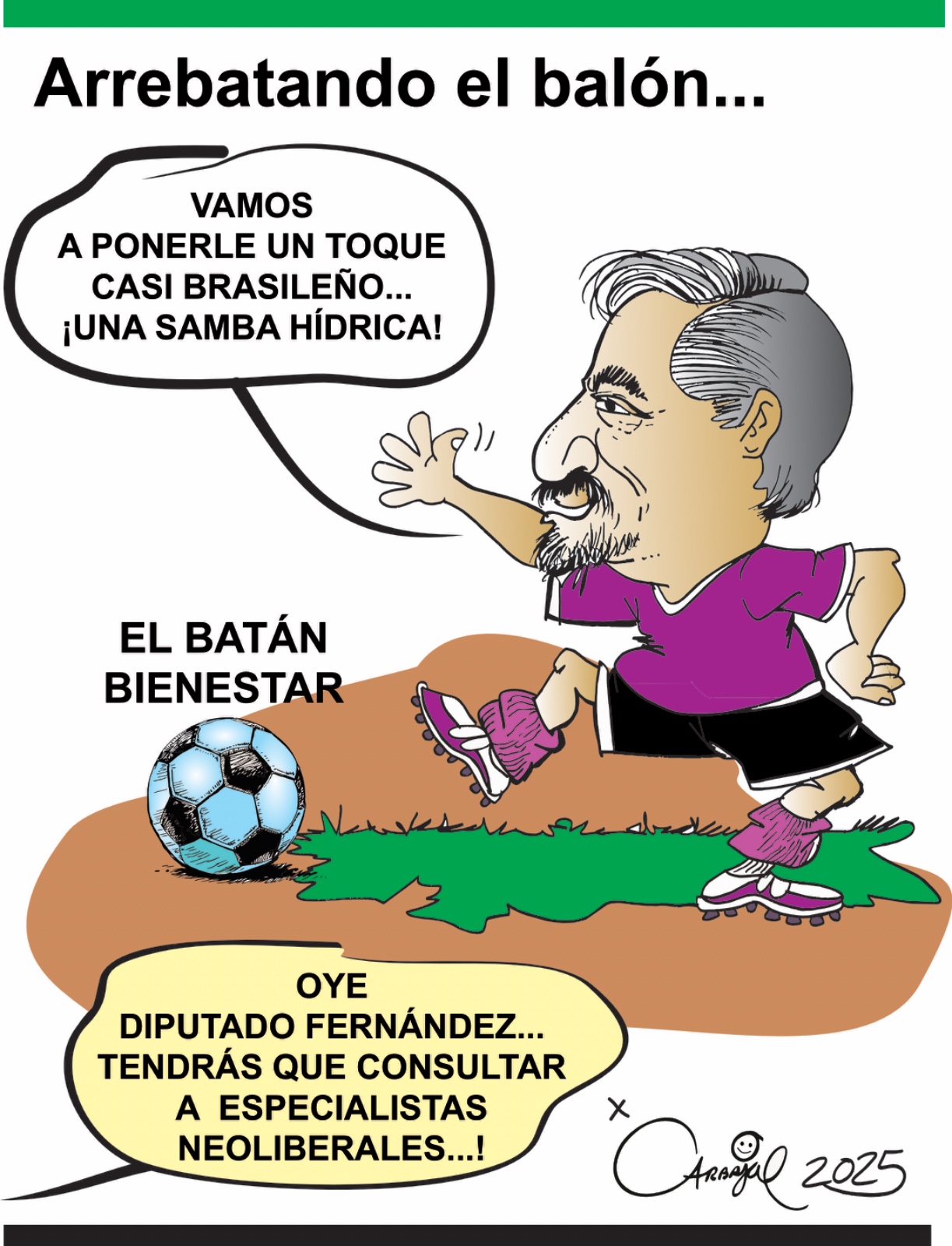Arrebatando el balón…
