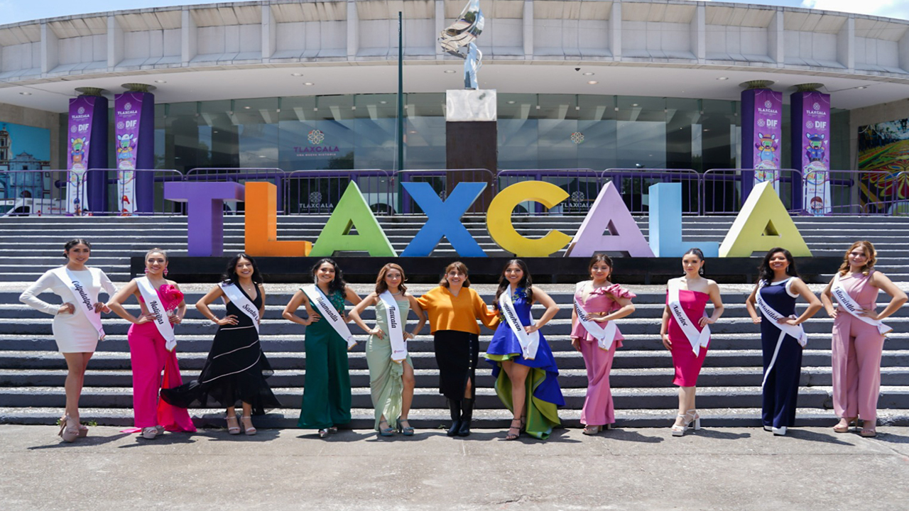 Presentan a candidatas a reina de “Tlaxcala, la feria de ferias 2025: la flor Tlaxcalteca”