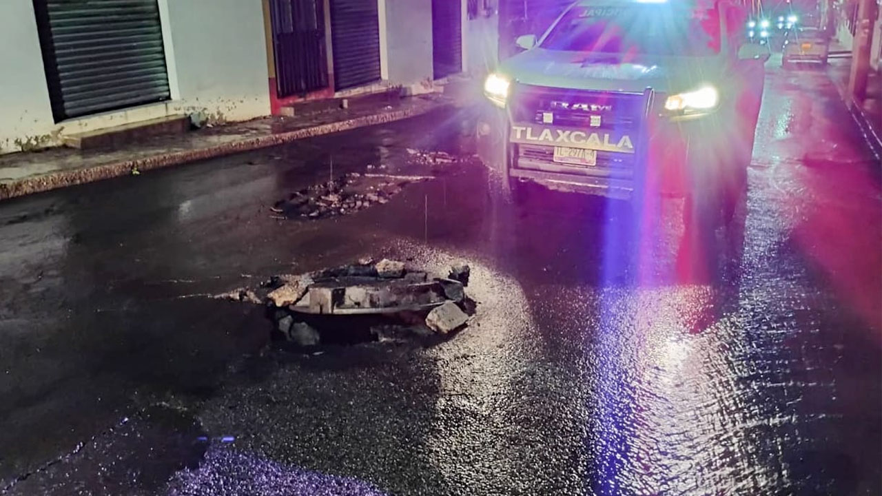 Atiende ayuntamiento de Tlaxcala afectaciones por lluvias sin reporte de personas lesionadas