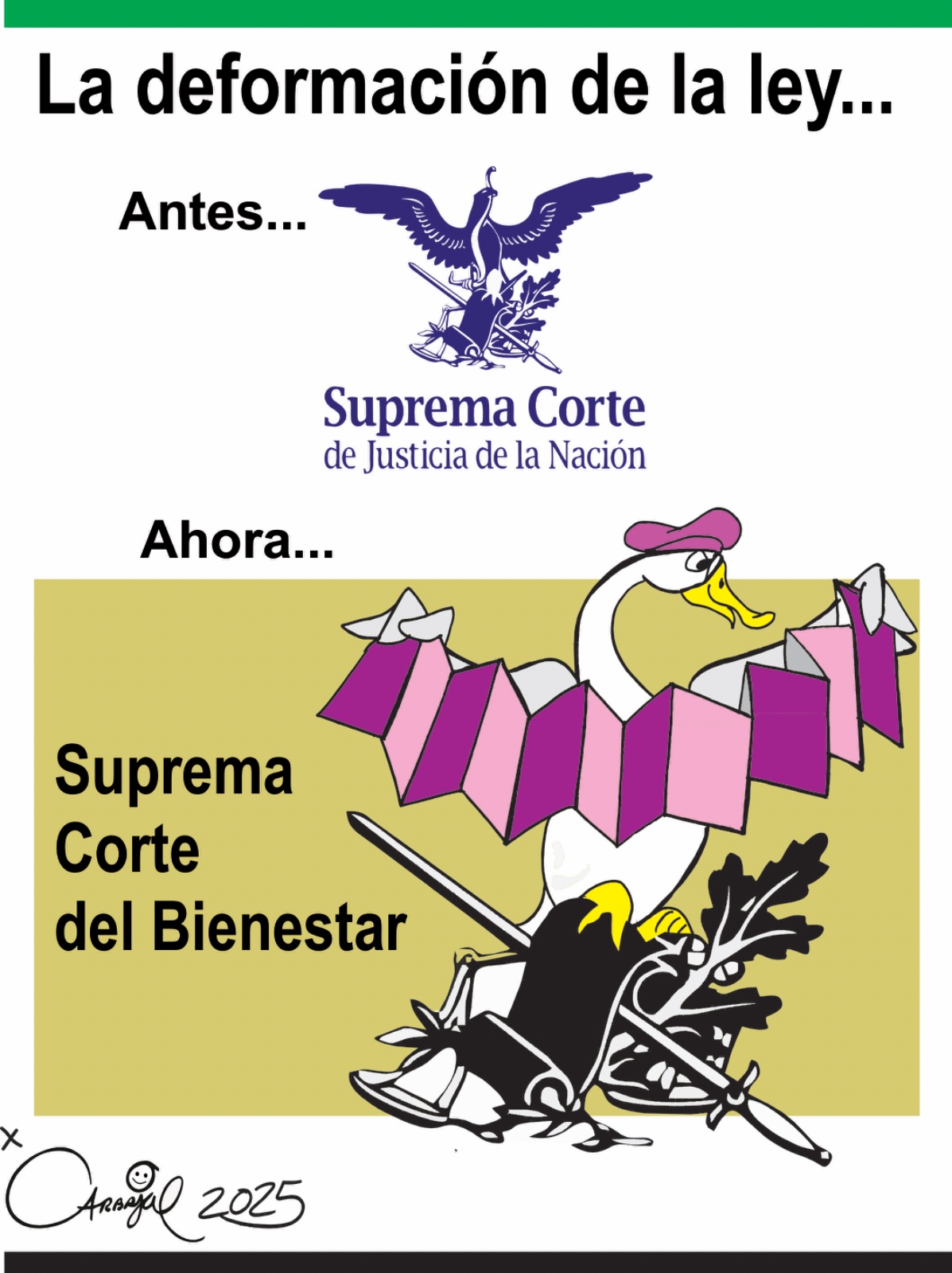 La deformación de la ley…