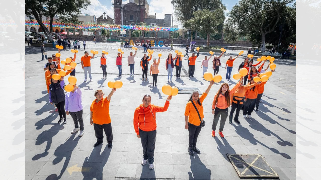 Zacatelco conmemora el Día Naranja con un llamado a erradicar la violencia contra mujeres y niñas