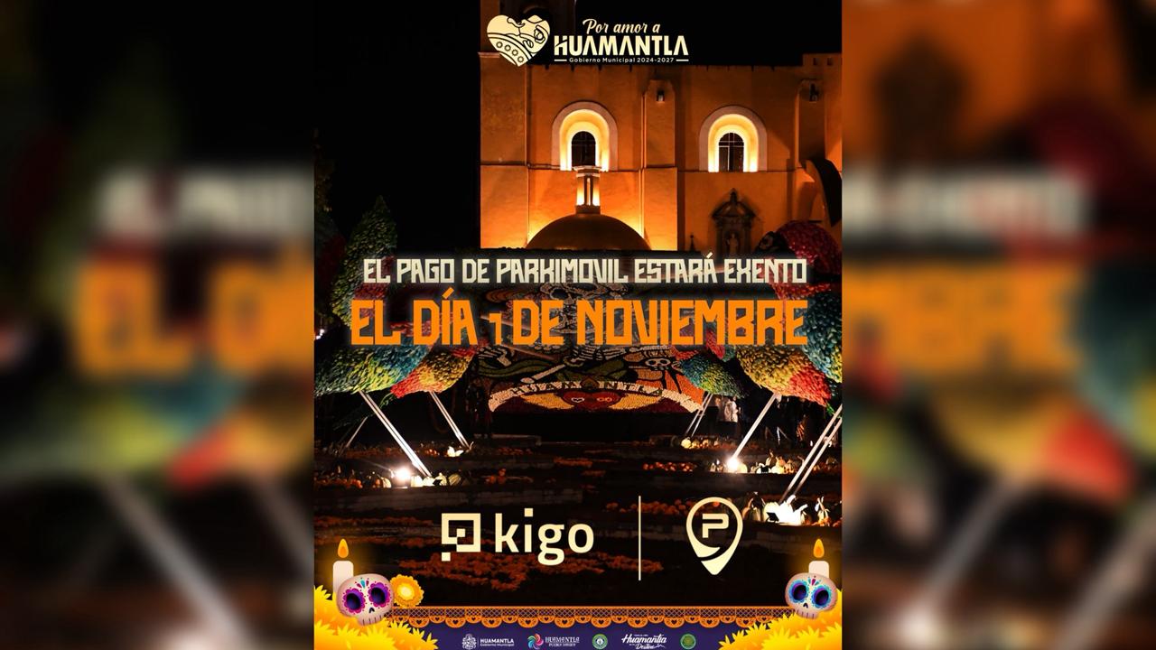 Suspensión de cobro de parquímetro y actividades culturales en el marco de Vida Huamantla