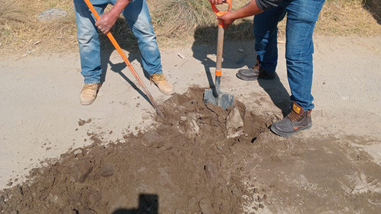 CAPAMH continúa con trabajos de reparación de fugas en San Sebastián y Santa Anita