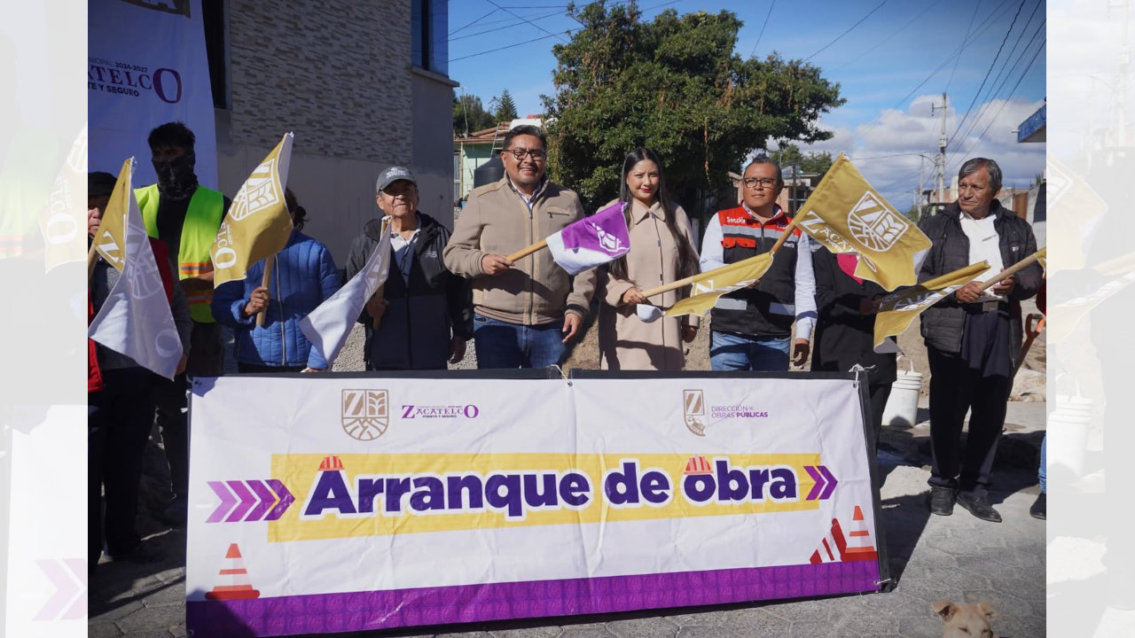 Inicia obra integral en la 12ª Cerrada Allende Oriente, en Zacatelco