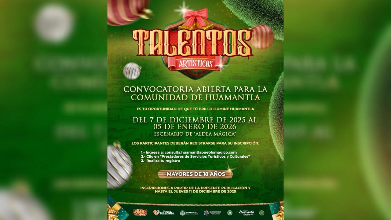 Humantla abre convocatoria para Talentos Artísticos en la Aldea Mágica 2025