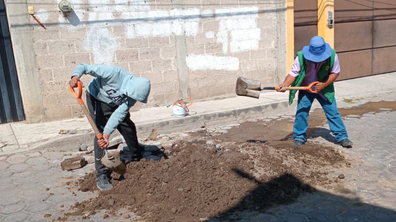 CAPAMH continúa con trabajos de reparación y fugas en San Sebastián y Santa Anita