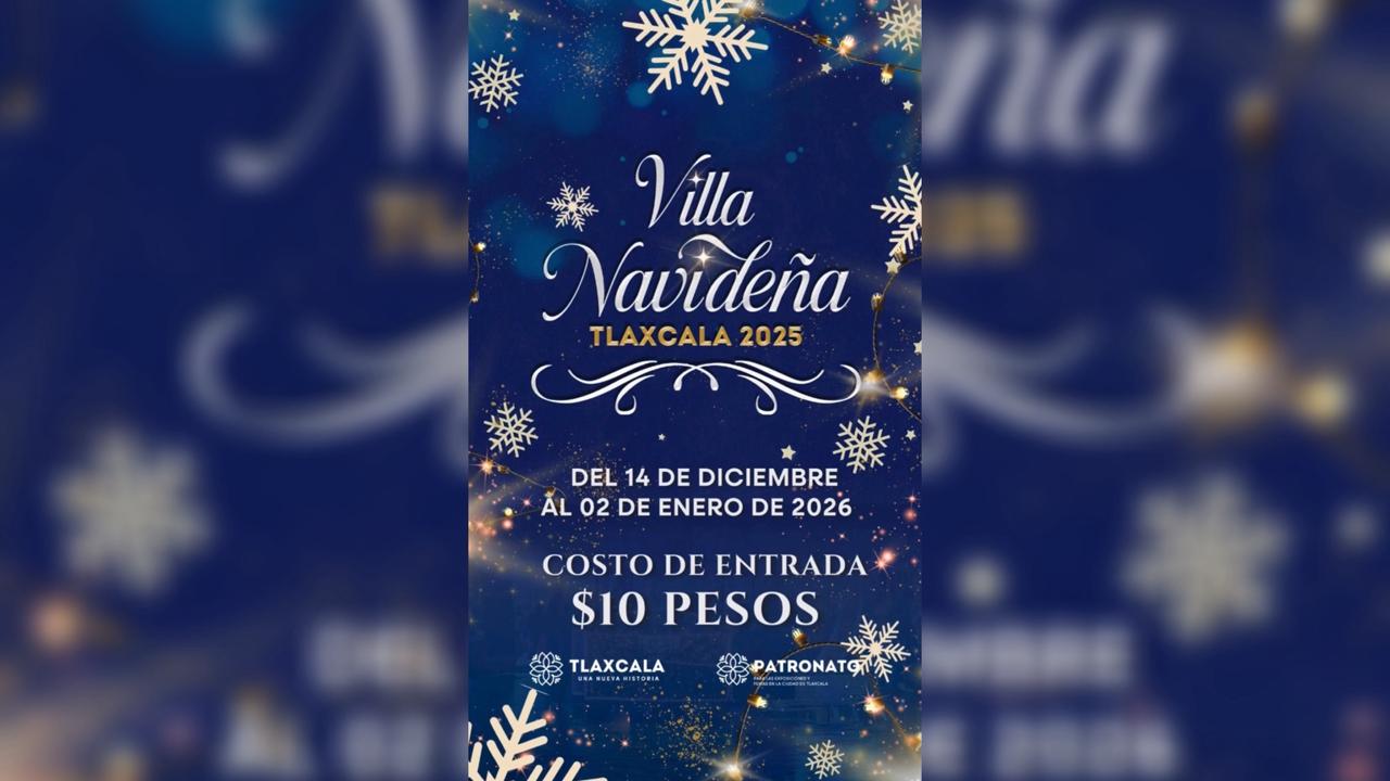 Solo 03 días para vivir la magia de la @Villa Navideña Tlaxcala 2025