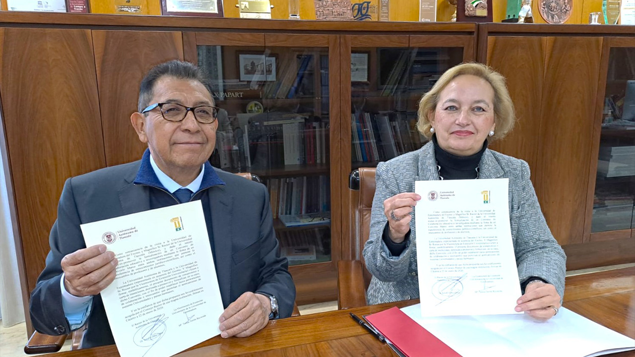 UATx y Universidad de Extremadura, España, consolidan vínculos internacionales