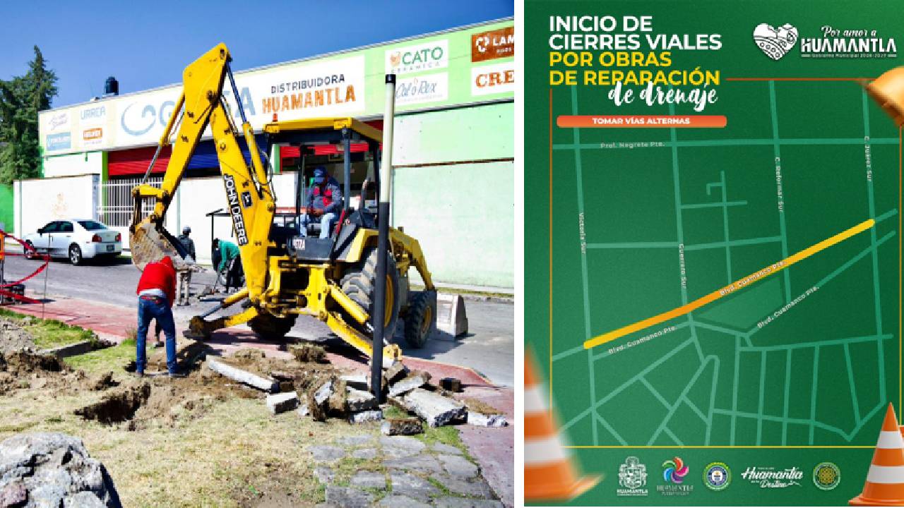 Obras de Reparación de Drenaje en Bulevar Cuamanco Fortalecen una Vialidad Estratégica para el Municipio
