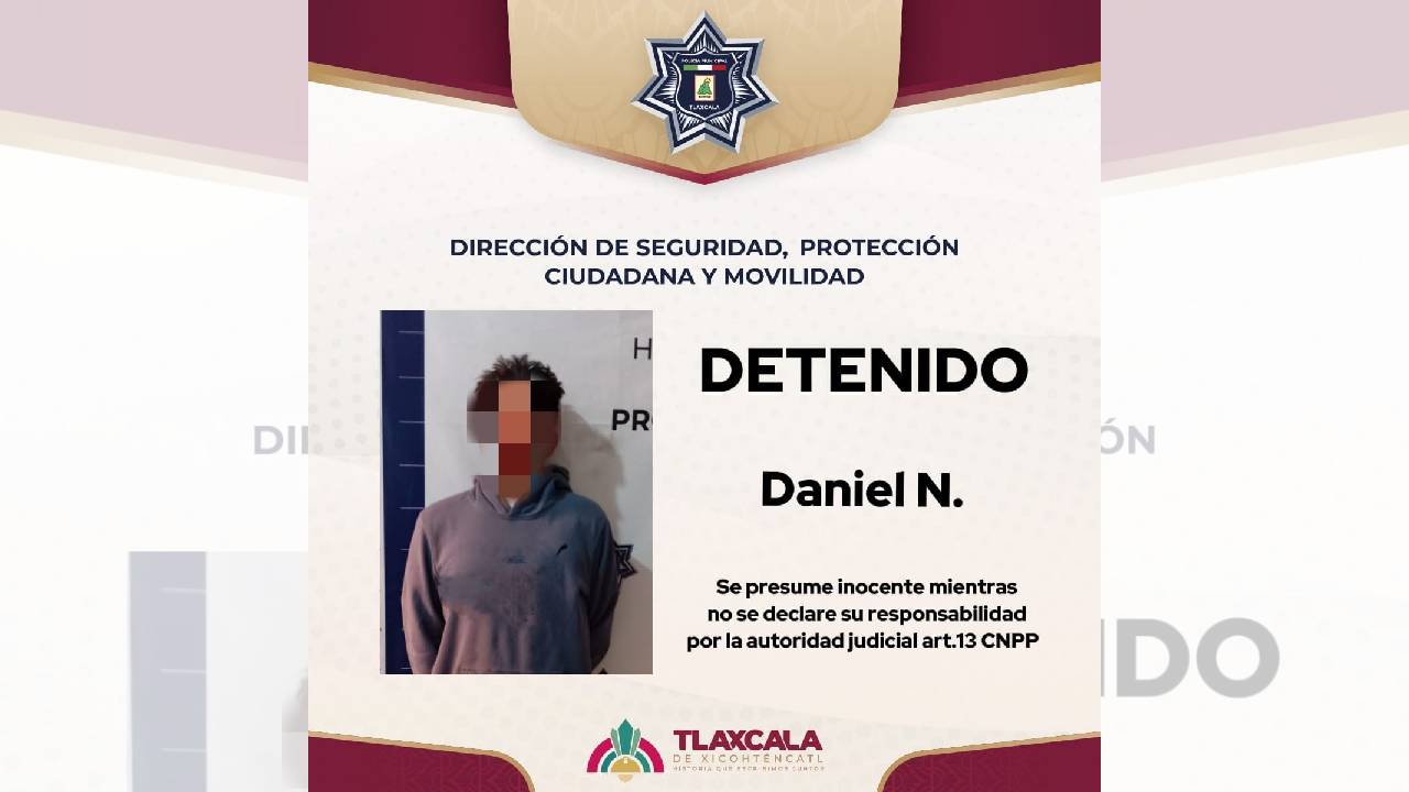 Protege Policía Municipal de Tlaxcala a Mujer Luego de que su Ex Pareja Intentó Irrumpir en su Domicilio