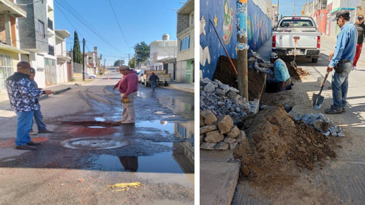 CAPAMH atiende reportes ciudadanos para fortalecer los servicios de agua potable y drenaje en Huamantla