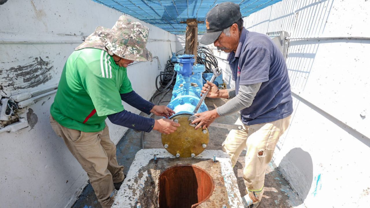 Inicia gobierno de Alfonso Sánchez García trabajos preventivos en pozo “Mariano Sánchez” para garantizar el consumo seguro de agua