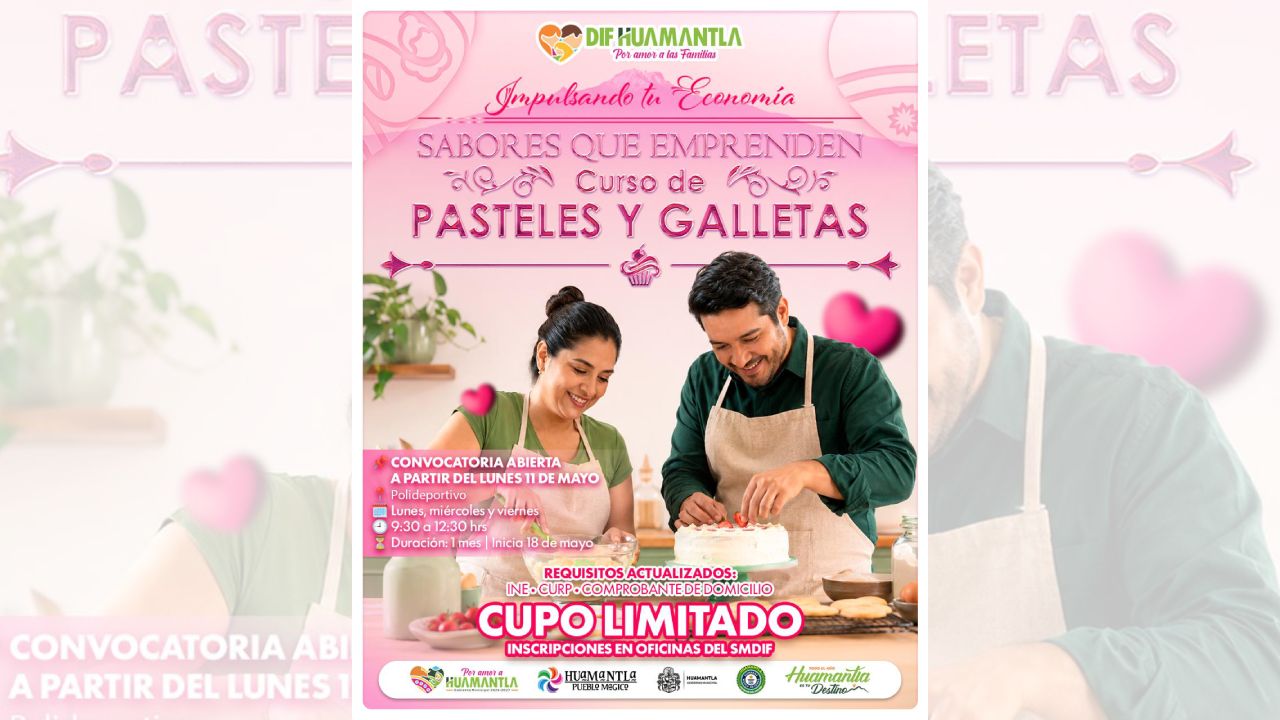 Reabre SMDIF Huamantla el curso “sabores que emprenden” para impulsar la economía familiar