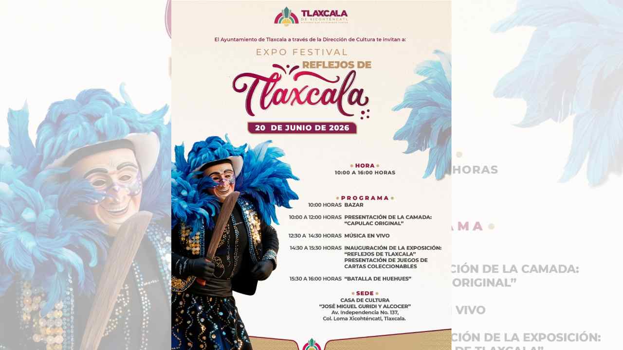 Fortalece Ayuntamiento de Tlaxcala la identidad cultural y el talento local con la Expo Festival “Reflejos de Tlaxcala”