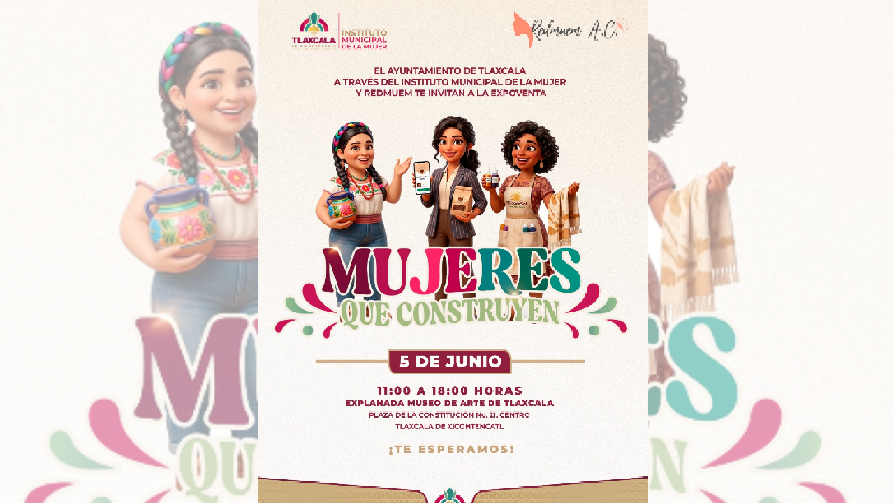 Invita gobierno municipal de Tlaxcala a expo venta para impulsar el emprendimiento de las mujeres