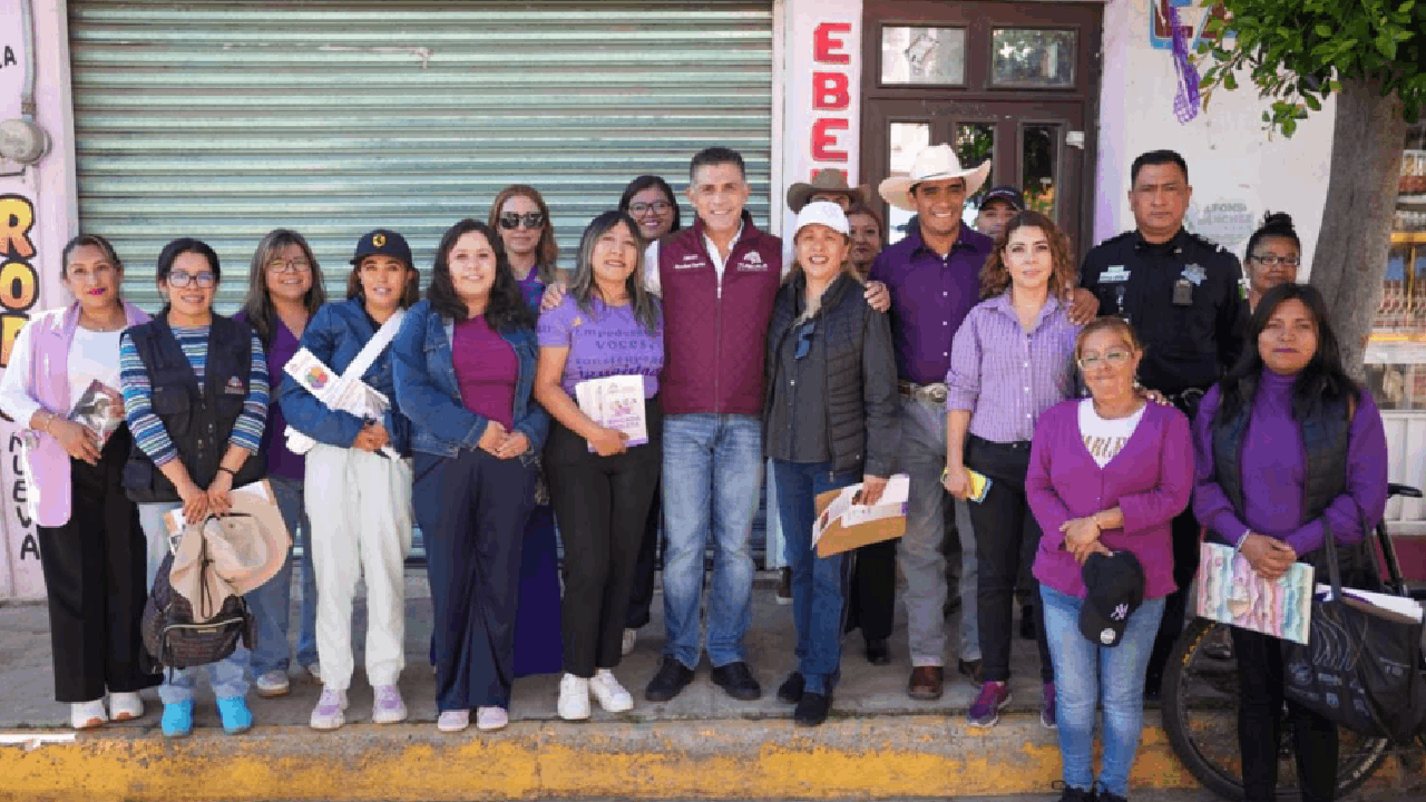 Con la brigada violeta Alfonso Sánchez García busca ampliar la red de “´Puntos violeta” para  apoyar a mujeres que lo necesiten