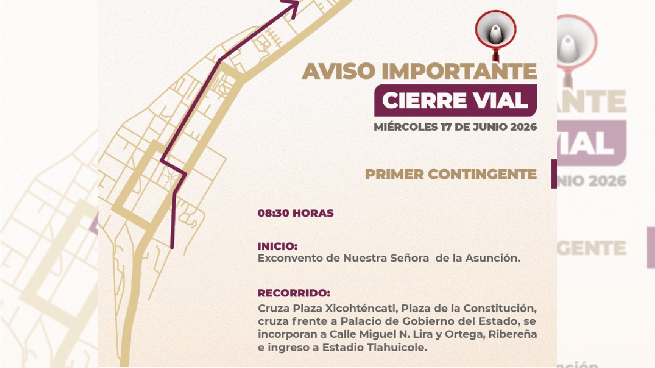 Policía municipal de Tlaxcala implementará dispositivo vial por movilizaciones sociales este miércoles