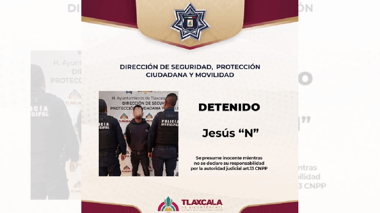 Policía Municipal de Tlaxcala frustra intento de ingreso de personas en estado inconveniente a la sede del ayuntamiento