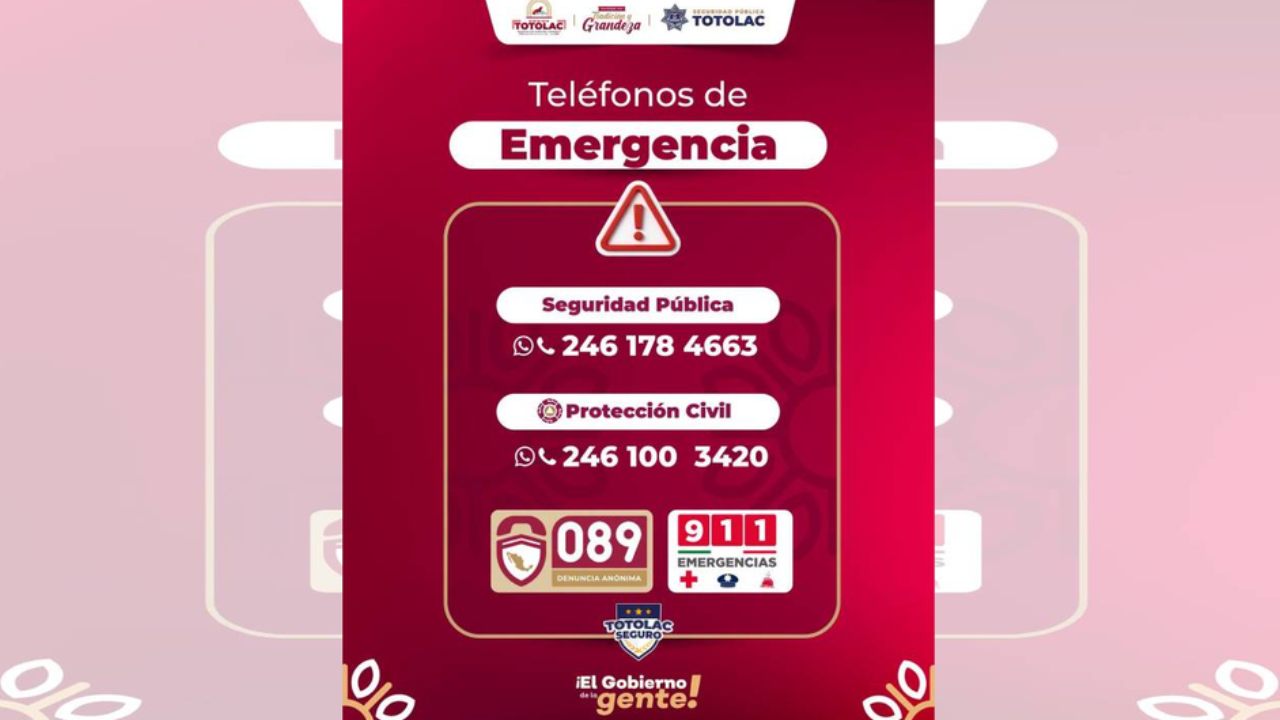 En Totolac, tu seguridad es primero