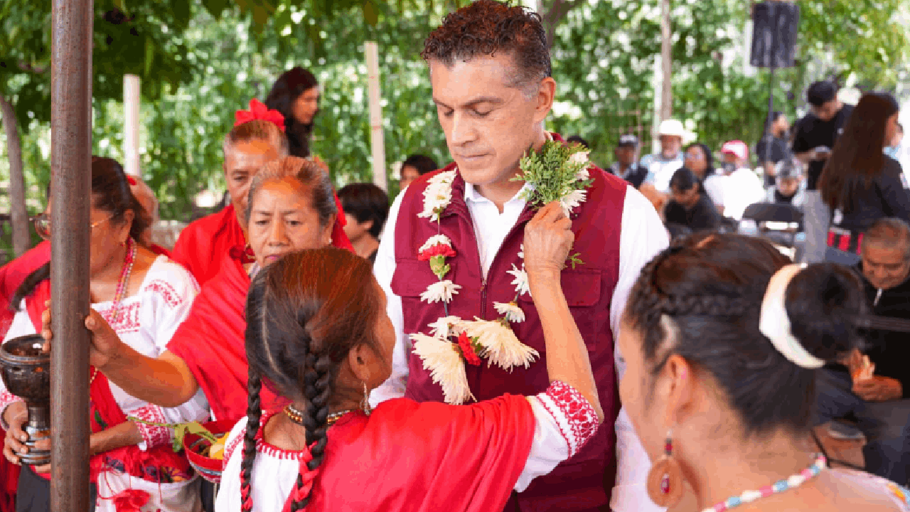 Comunidad indígena de Cuaxinca reconoce en Alfonso Sánchez García una visión cercana a los pueblos originarios, alineada con la de Claudia Sheinbaum