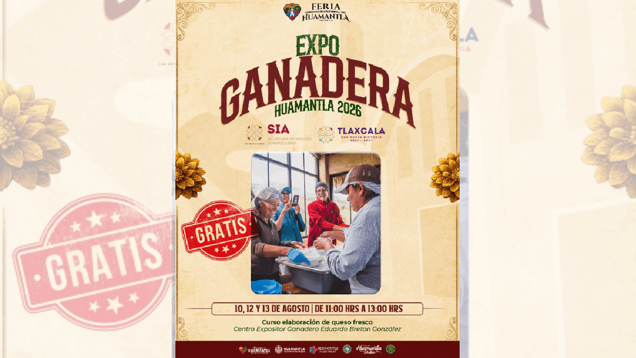 Feria Internacional del arte efímero y de la Dalia 2026 ofrece curso gratuito de elaboración de queso fresco