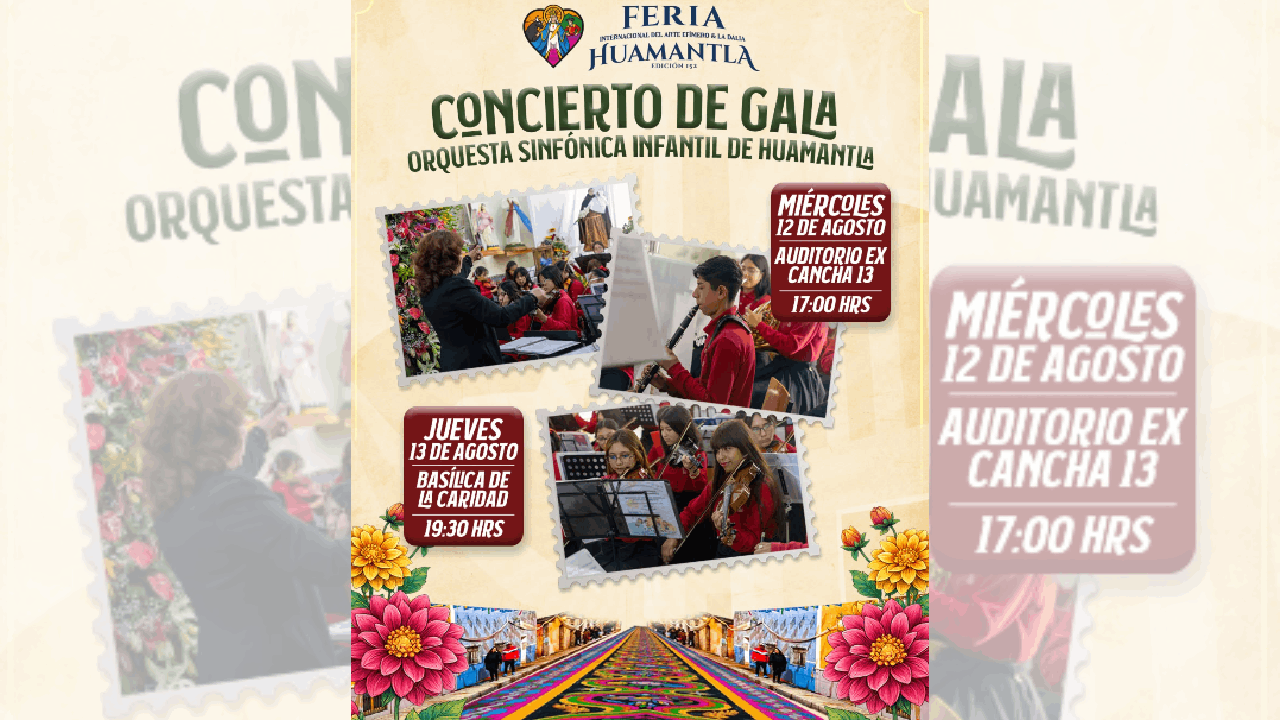 Orquesta Sinfónica infantil de Huamantla llenará de música la Feria Internacional del arte Efémero y la Dalia