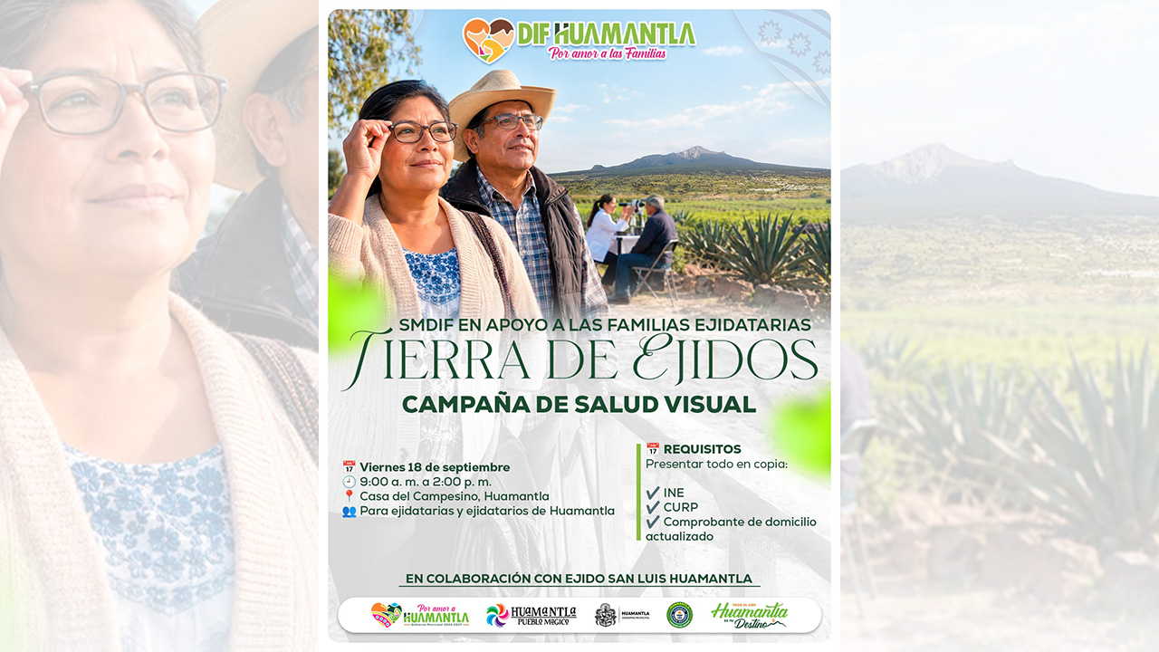 Rocío Hernández impulsa campaña de salud visual para familias ejidatarias de Huamantla