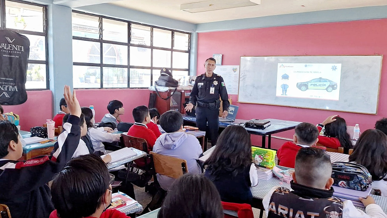 Ayuntamiento de Tlaxcala lleva a niñas y niños de primaria “Ohquetzalli” plática de autocuidado