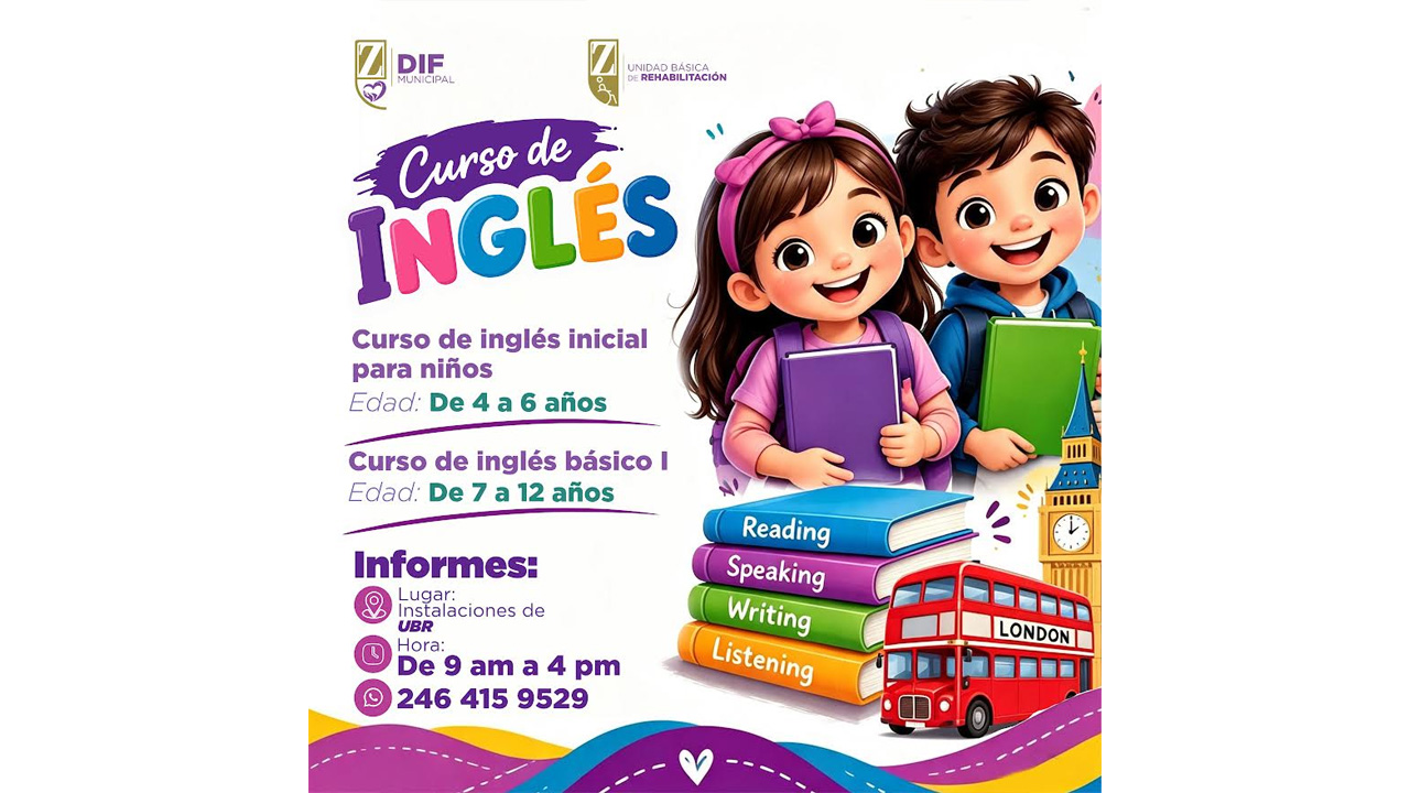 UBR Zacatelco abre convocatoria para cursos de inglés dirigidos a niñas y niños