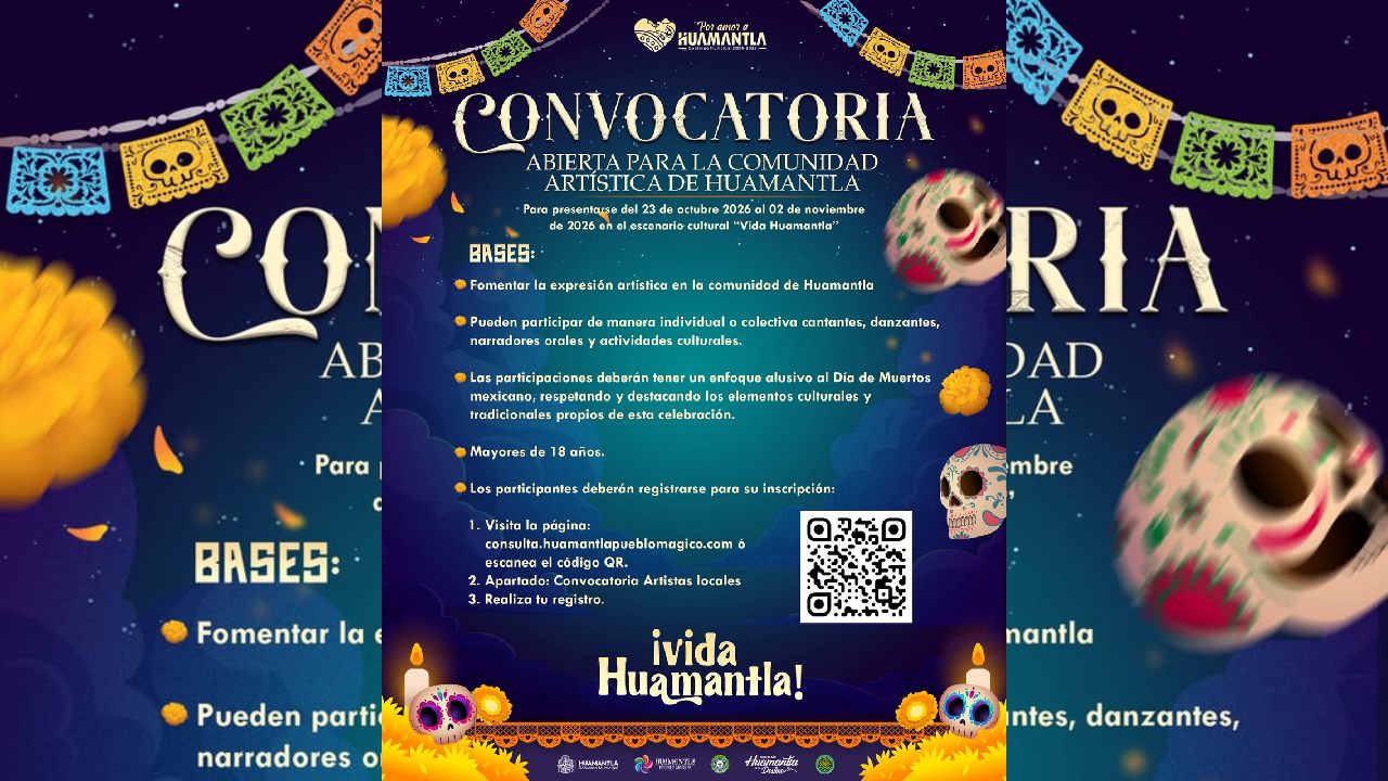 Gobierno de Huamantla Convoca a Artistas Locales a Participar en “Vida Huamantla” 2026