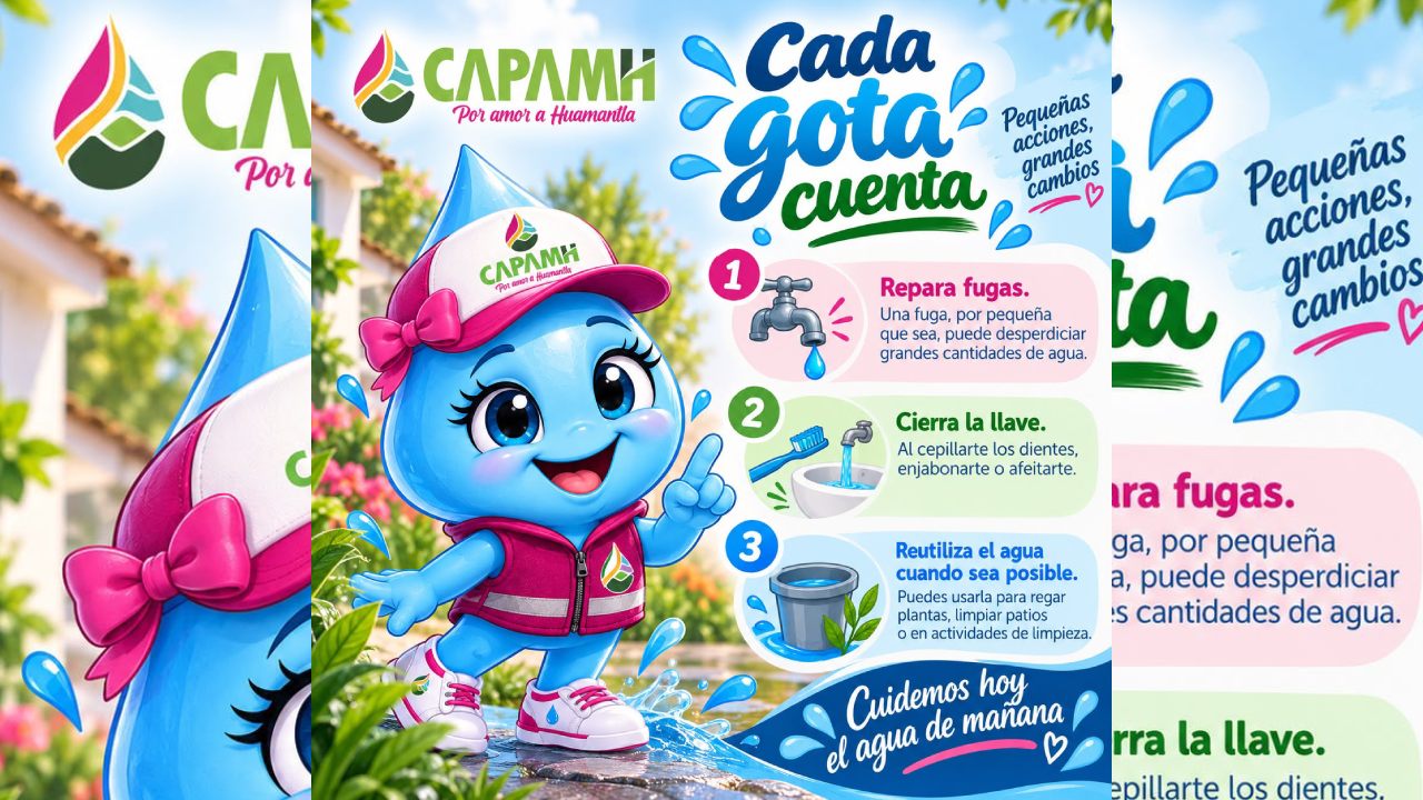 CAPAMH llama a la Ciudadanía a Fortalecer la Cultura del Cuidado del Agua en Huamantla