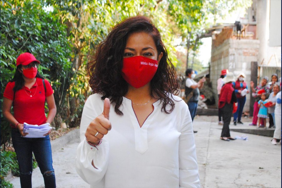 Exhorta la abanderada del PRI, Monica Rojas Grados a no seguir con malos gobiernos
