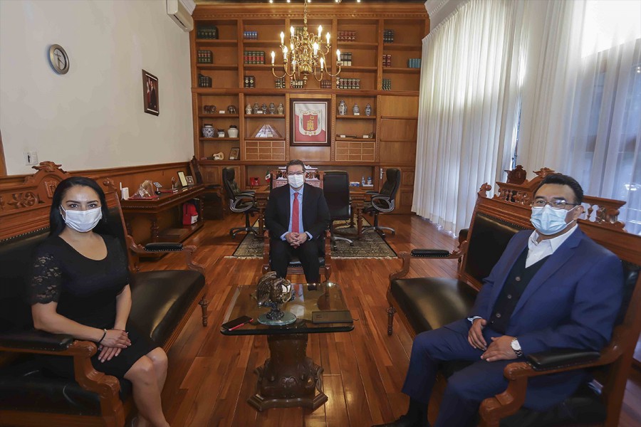 Marco Mena y Mayra Vázquez ratifican trabajo conjunto de poderes
