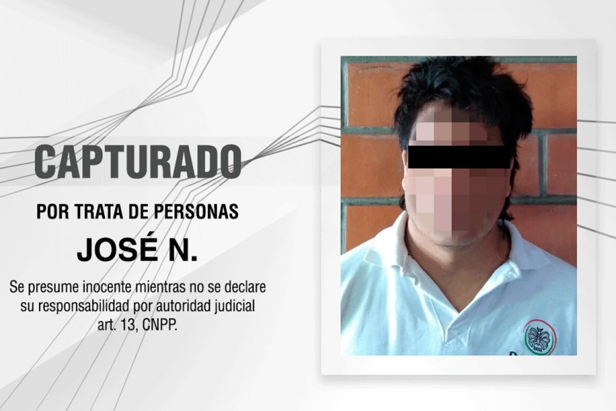 Capturan PGJE y FGE Puebla a persona por trata de personas