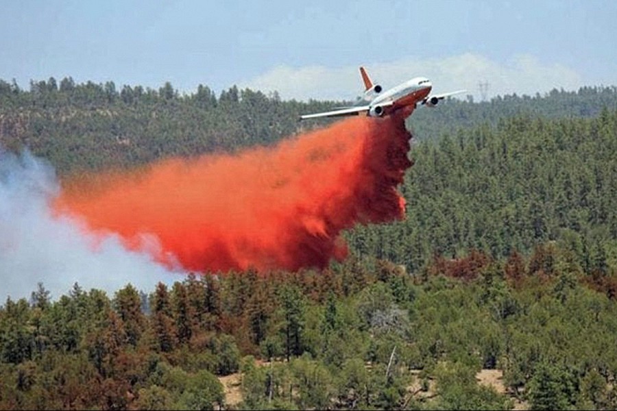Costó 1 mdd renta de avión para combatir incendio de la sierra de Arteaga