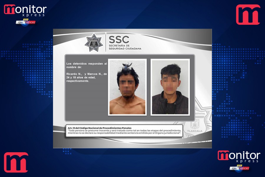 La SSC detiene en Calpulalpan a dos personas por el probable delito de robo