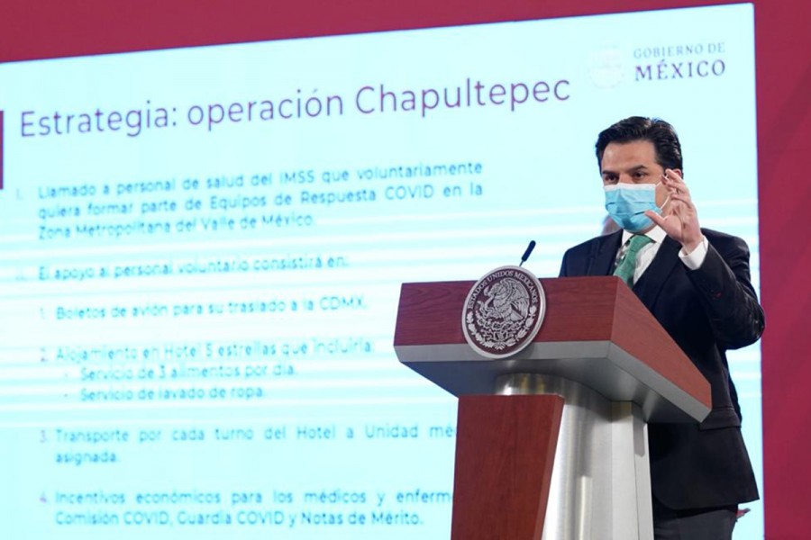 Presenta IMSS operación Chapultepec, es un llamado a la solidaridad con personal médico y de enfermería que atiende covid-19