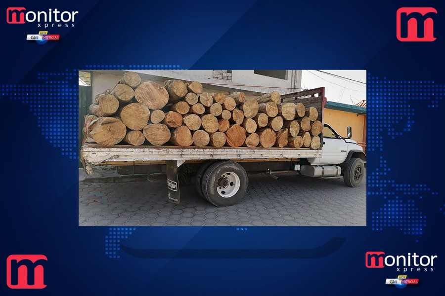 La SSC asegura un camión con material forestal en Acuamanala