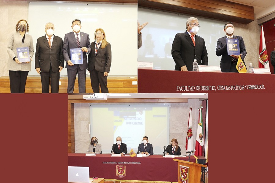 Presentaron informe de actividades en la Facultad de Derecho de la UATx